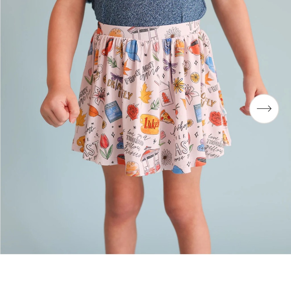 NEW Posh Peanut X Gilmore Girls SKORT 4T